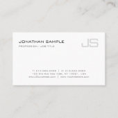 Monogramm-schlichtes moderner Entwurfs-Trendy Visitenkarte (Vorderseite)