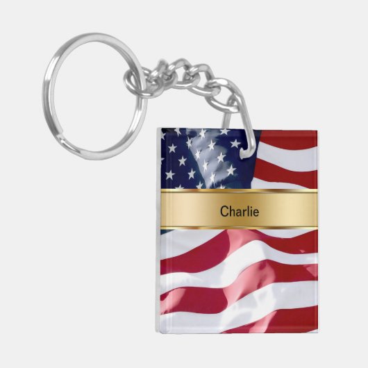 Monogramm-Schlüsselanhänger doppelseitig Schlüsselanhänger (Vorderseite links)