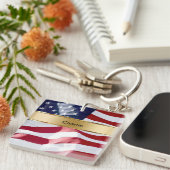 Monogramm-Schlüsselanhänger doppelseitig Schlüsselanhänger (Vorderseite rechts)