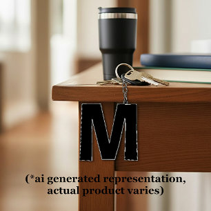 Monogramm-Schlüsselanhänger Fotoskulptur Schlüsselanhänger