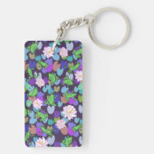 Monogramm Schlüsselanhänger mit niedlicher Froscha (Rückseite)