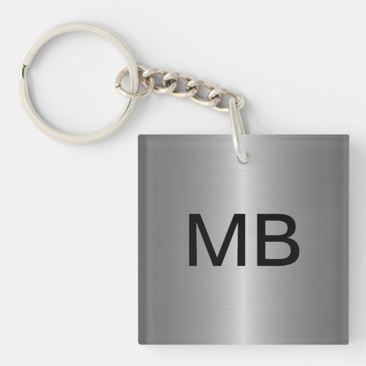 Monogramm-Schlüsselanhänger von Classy Men Schlüsselanhänger (Vorderseite)