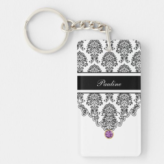 Monogramm-Schlüsselanhänger zwei Seiten Schlüsselanhänger (Vorderseite)