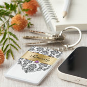 Monogramm-Schlüsselanhänger zwei Seiten Schlüsselanhänger (Vorderseite rechts)