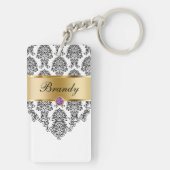 Monogramm-Schlüsselanhänger zwei Seiten Schlüsselanhänger (Rückseite)