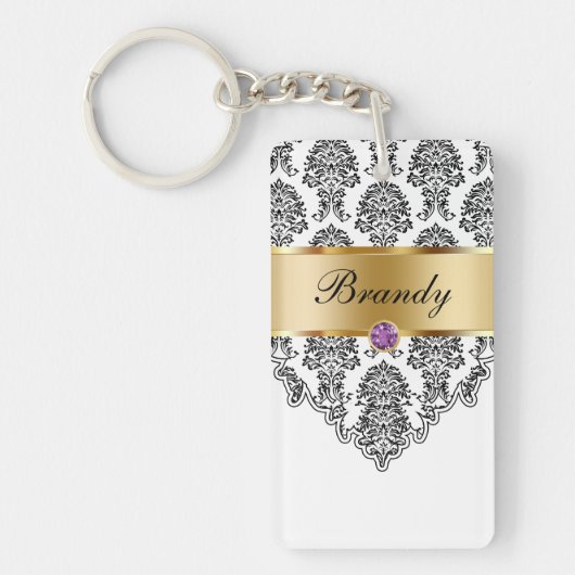 Monogramm-Schlüsselanhänger zwei Seiten Schlüsselanhänger (Vorderseite)