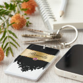 Monogramm-Schlüsselanhänger zwei Seiten Schlüsselanhänger (Vorderseite rechts)