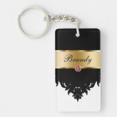 Monogramm-Schlüsselanhänger zwei Seiten Schlüsselanhänger (Vorderseite)