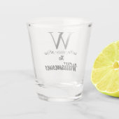 Monogramm Schnapsglas (Rückseite)