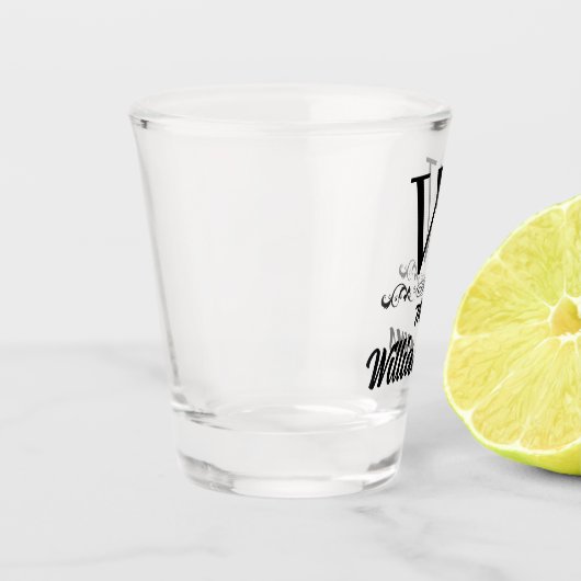 Monogramm Schnapsglas (Links)