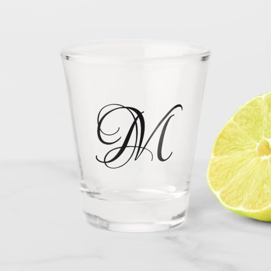 Monogramm Schnapsglas (Vorderseite)