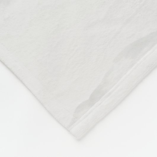 Monogramm schneebedeckter Winterwaldtiere Fleecedecke (Ecke)