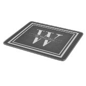 Monogramm Schneidebrett (Ecke)