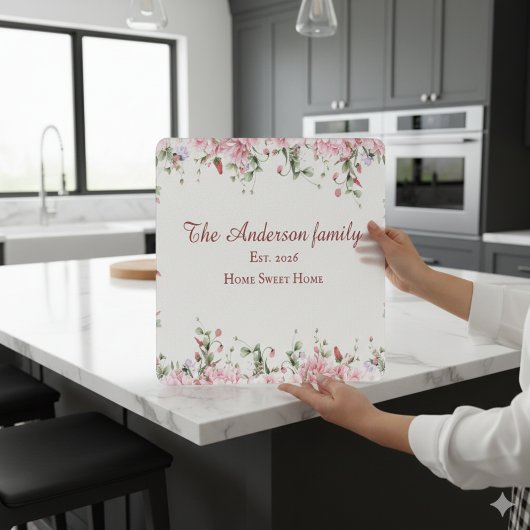 Monogramm Schneidebrett
