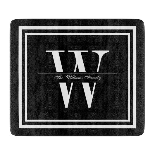Monogramm Schneidebrett (Vorderseite)
