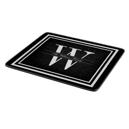 Monogramm Schneidebrett (Ecke)