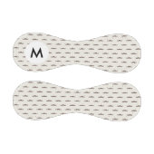 Monogramm-Schnurrbart-Hipster-Muster 3 Baseball (Paneele)