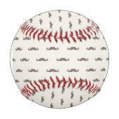 Monogramm-Schnurrbart-Hipster-Muster 3 Baseball (Vorderseite)