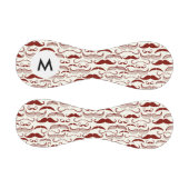 Monogramm-Schnurrbart-Muster, Retro-Stil 3 Baseball (Paneele)