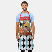 Monogramm schöne Retrografien Taco-Experte Schürze (Getragen)