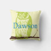 Monogramm Schöne Vintage Ilustration Kissen (Vorderseite)