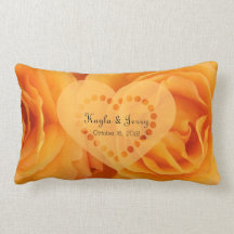 Monogramm-schönes orange hybrides Tee-Rosen-Herz