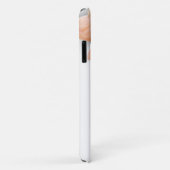 Monogramm Schönes Weiß und Beige Floral für Mädche Case-Mate iPhone Hülle (Hinten/Rechts)