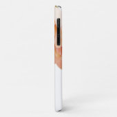 Monogramm Schönes Weiß und Beige Floral für Mädche Case-Mate iPhone Hülle (Hinten/Links)