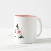 MONOGRAMM SCHREIBEN A ZWEIFARBIGE TASSE (VorderseiteRechts)