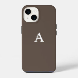 MONOGRAMM SCHREIBEN EINE MINIMALISTISCHE FARBE iPhone 14 HÜLLE