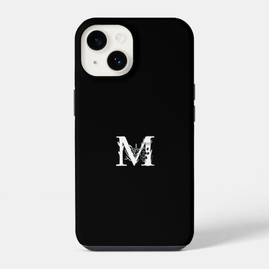 MONOGRAMM SCHREIBEN MINIMALISTISCH iPhone HÜLLE (Rückseite)