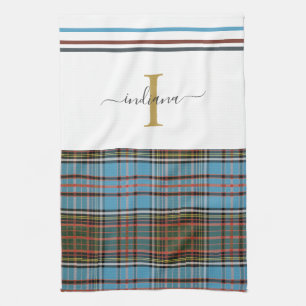 Monogramm Schrift Karo Tartan Clan Anderson Karomu Geschirrtuch