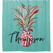 Monogramm-Schrift mit Augenauffällig, modern Anana Duschvorhang (Vorderseite)