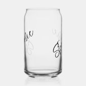 Monogramm Schrift Name Personalisiert Dosenglas (Links)