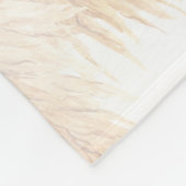 Monogramm Schrift Pampas Gras Name Anfangsbuchstab Fleecedecke (Ecke)