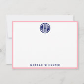 Monogramm Schriftart DIY BG Dankeskarte (Vorderseite)