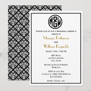 Monogramm Schriftart DIY BG Einladung