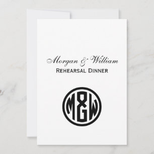 Monogramm Schriftart DIY BG Einladung