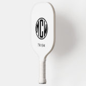 Monogramm Schriftart DIY BG Pickleball Schläger (Links)