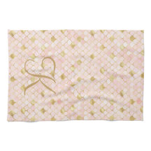 Monogramm Schriftzug Blush Pink Gold Meerjungfrau