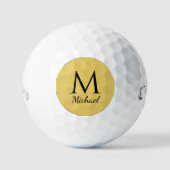 Monogramm-Schriftzug Name Callaway Supersoft 12er Golfball (Vorderseite)