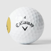Monogramm-Schriftzug Name Callaway Supersoft 12er Golfball (Logo)