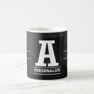 Monogramm-Schultafel Alle Buchstaben A - Z Kaffeetasse