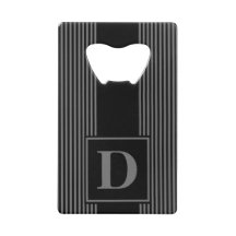 Monogramm Schwarz/Grau Pinstreifen