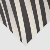 Monogramm Schwarz und Silber Streifen Zebra Muster Seidenpapier (Ausschnitt)