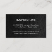 Monogramm/Schwarz Visitenkarte (Rückseite)