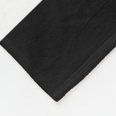 Monogramm Schwarz-Weiß-Floral Fleecedecke (Ecke)