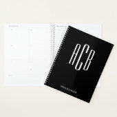 Monogramm Schwarz/Weiß mit drei Buchstaben Planer (Anzeige)