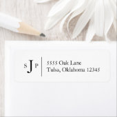 Monogramm Schwarz-Weiß-Text (Insitu)