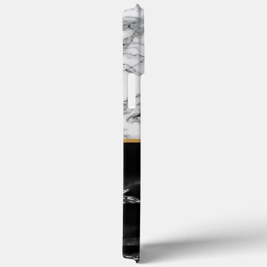 Monogramm Schwarz-weißer Beleg Case-Mate iPhone Hülle (Rückseite / Rechts)